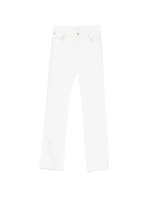 Roberto Cavalli Vintage 2000s logo-plaque trousers White RC250BBD
