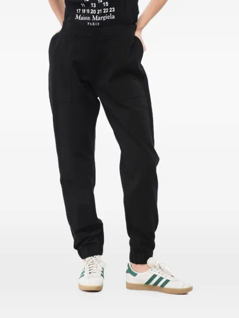 OBLÒ UNIQUE elasticated-waistband trousers Black IP067T11305