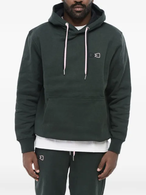 Eden Park logo-embroidered drawstring hoodie Green H24MAISW0025VEF18