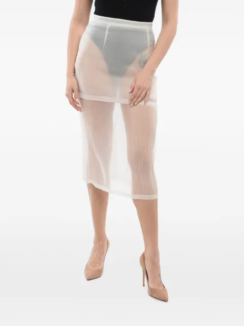 SUPER BLOND silk midi skirt Neutrals SKIRTTTEX22