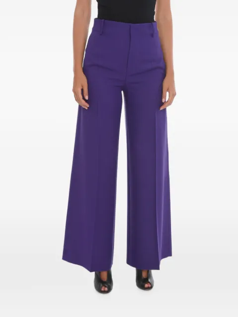 SUPER BLOND front-pleat palazzo pants Purple TROUSERSCVIOLA