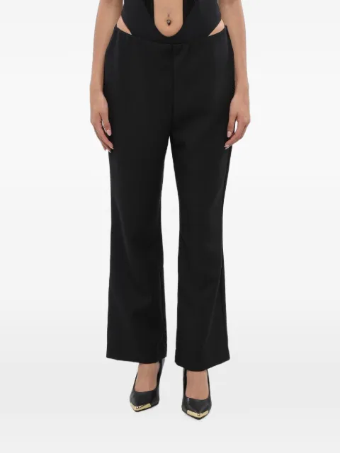 OBLÒ UNIQUE flat-front trousers Black IP074T12405