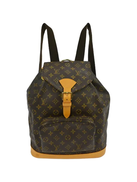 Louis Vuitton Pre-Owned 1996 Montsouris GM Monogram backpack Brown YQ07804