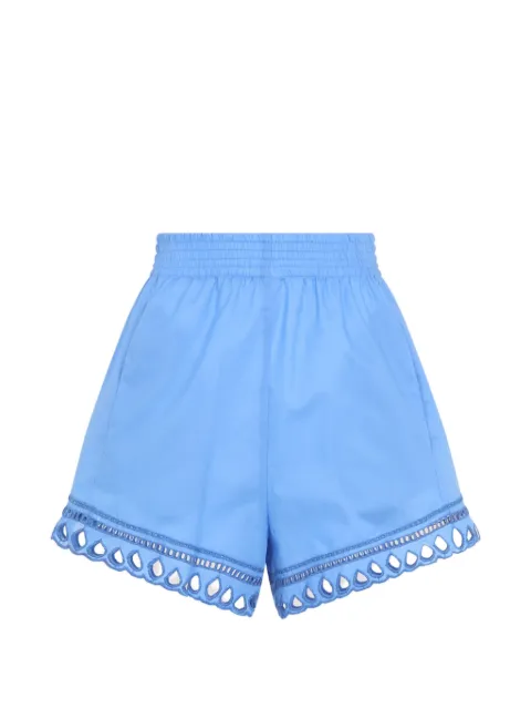 Ermanno Scervino broderie-anglaise elasticated-waist shorts Blue D484P606QYD