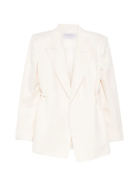 Gabriela Hearst peak-lapel drawstring blazer White 2265078ALI010