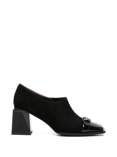 LINDA BAUMANN buckle-detail square-toe pumps Black 658526107BLK