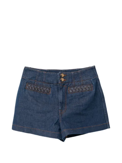 ZIMMERMANN braided-trim denim shorts Blue ZMMSP6934ASXRNYX002