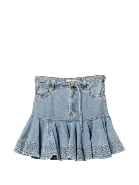 ZIMMERMANN ruffled denim skirt Blue ZMMSK7271SSXRBLL002