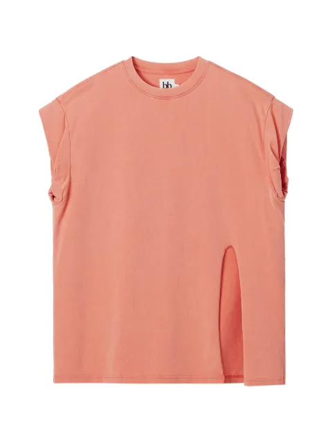 b+ab side-slit sleeveless T-shirt Orange 6S654AS
