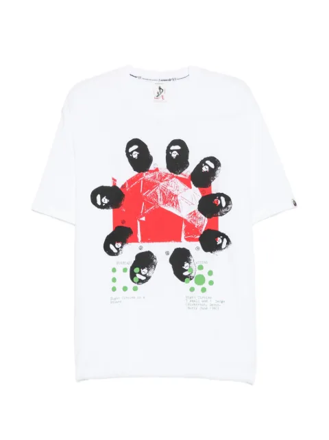 A BATHING APE® x Kazuki Kuraish graphic-print T-shirt White 001CSM331906C