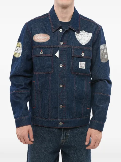 RASSVET patch-detail denim jacket Blue PACC11J0011