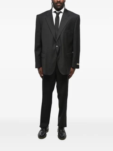 BEYMEN Club logo-patch suit Blue 867T140857375015