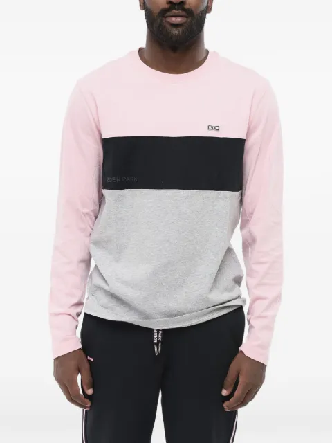 Eden Park cotton long-sleeve T-shirt Pink H24MAITL0011ROC16