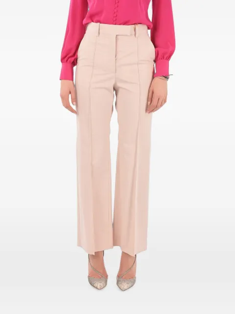 SUPER BLOND pleated straight-leg trousers Pink ENCAPANTS3