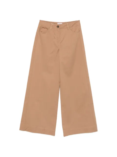 Marella belt-loops trousers Brown 26151312222