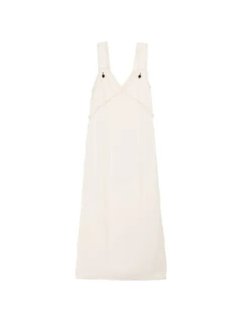 TOTEME V-neck maxi dress Neutrals 262WRD0291FB0577009