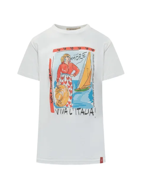 alessandro enriquez graphic-print T-shirt White SS26AES102CO