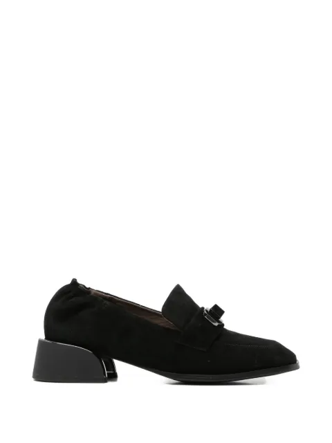 LINDA BAUMANN buckle-detail block-heel loafers Black 658526133