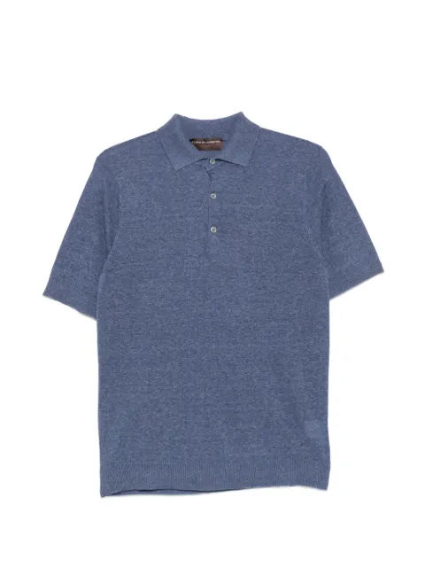 Filippo De Laurentiis short-sleeve knitted polo shirt Blue PL1MCLS16R