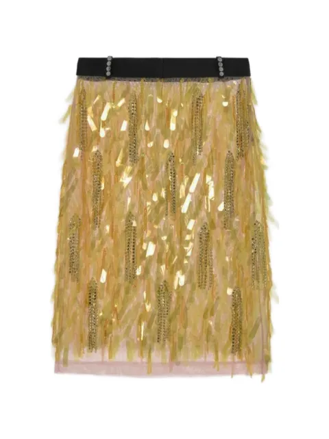 16Arlington Emilia midi skirt Yellow SMD205SS2601