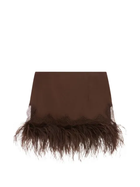 16Arlington Zelmi mini skirt Brown SMN212SS2601CHOCOLATE
