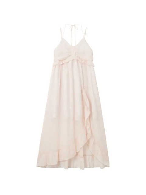 b+ab ruffled-trim asymmetric dress Pink 6U183AS