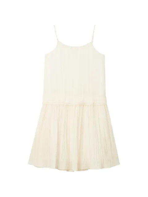b+ab ruffled pleated mini dress Neutrals 6U181AS