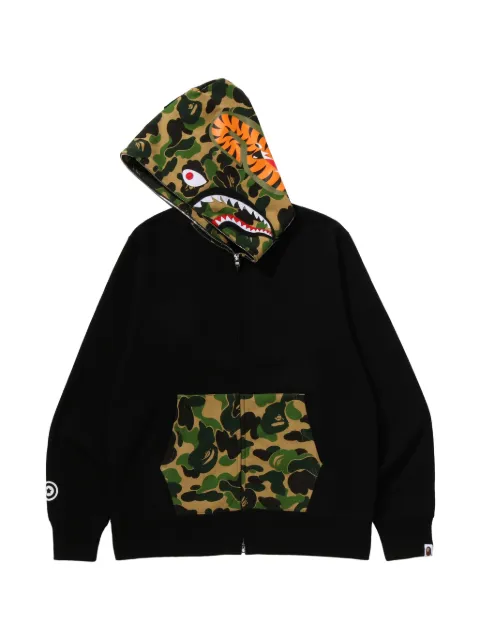 A BATHING APE® camouflage-print hoodie Black 001ZPM301301M