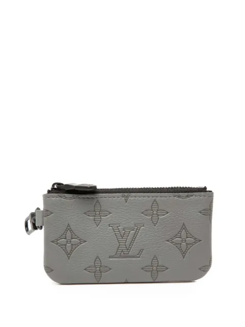 Louis Vuitton Pre-Owned 2021-2026 Monogram Shadow coin pouch Grey T8XGJVQOC7SZ9UP6