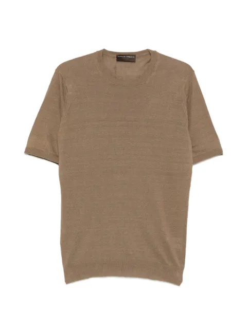 Filippo De Laurentiis short-sleeve sweater Brown GC1MCLC14R