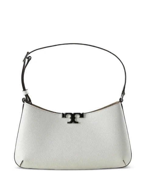 Tory Burch Eleanor logo-plaque pebbled-leather shoulder bag White 174850