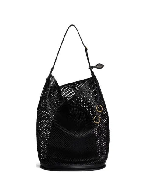 Alaïa large Hip leather bucket bag Black AA1L6006I201