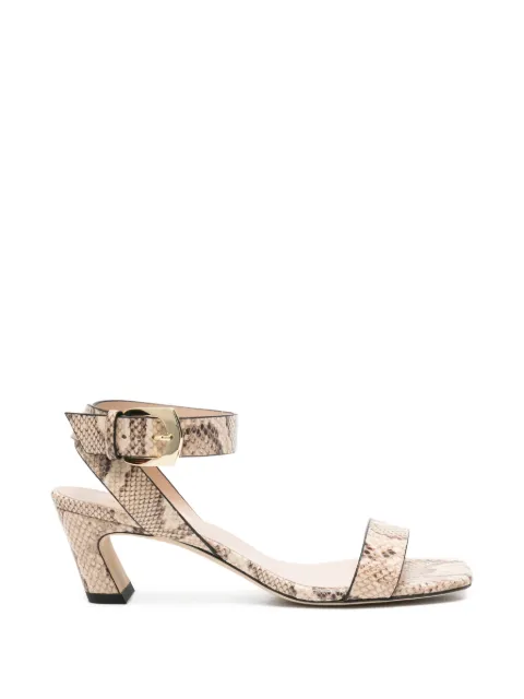 Stuart Weitzman Sai snake-effect sandals Neutrals SN607