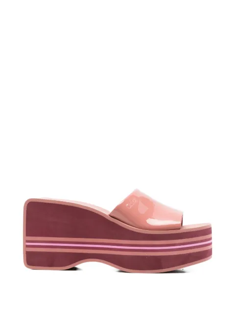 Chloé Swimming wedge sandals Pink CH26A19HYI