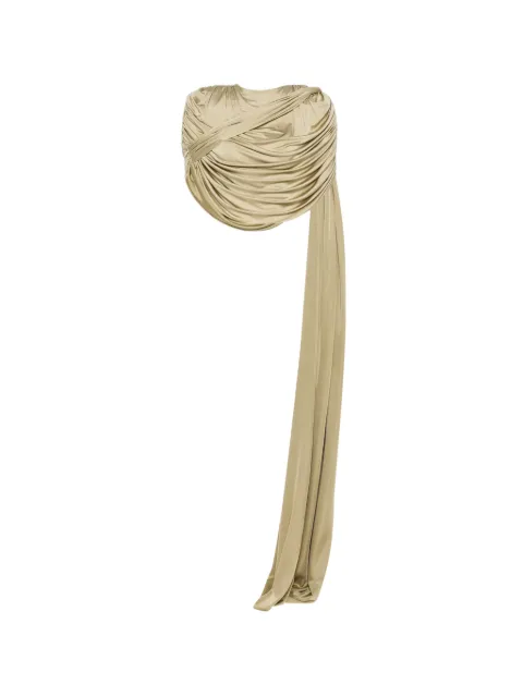 The New Arrivals Ilkyaz Ozel draped-detail top Green NA00600780834