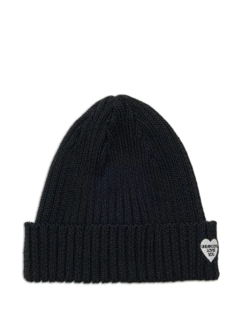 Undercover ribbed-knit beanie hat Black UC1F4H031