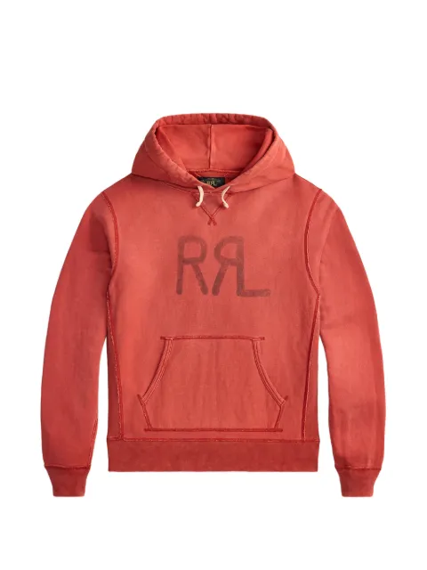 Ralph Lauren RRL logo-print hoodie Red 782973932002