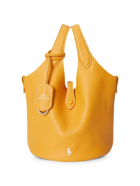 Polo Ralph Lauren Polo Play leather tote bag Orange 428P21988008