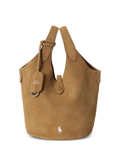 Polo Ralph Lauren Polo Play suede small tote & crossbody Brown 428P23820001