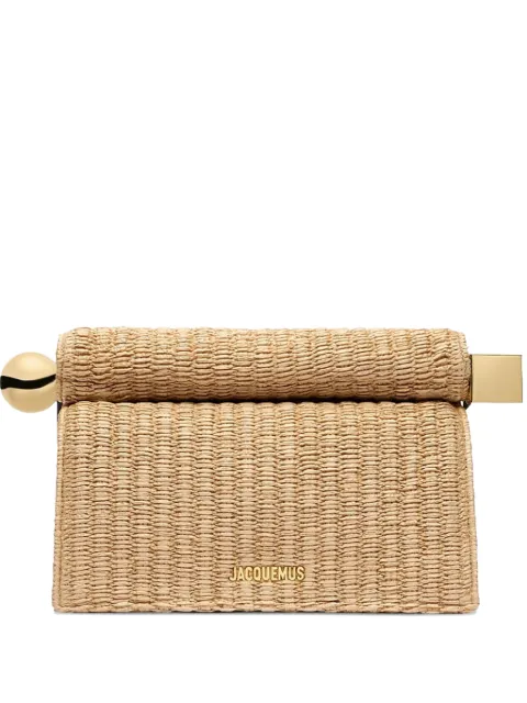 Jacquemus the Rond Carré clutch Neutrals BAW00356AW006031FY