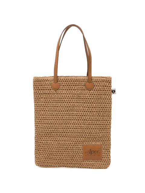 APEE™ by *A BATHING APE® logo-patch tote bag Neutrals AS279A6Q