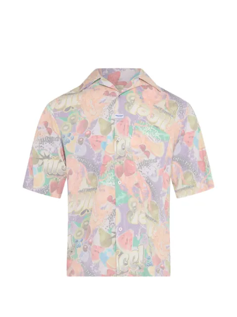 Martine Rose fruit-print short-sleeve shirt Purple 404WS24809