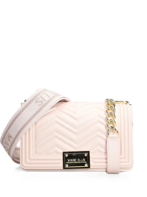 Marc Ellis S Flat Wave chevron-quilted shoulder bag Pink FLATWAVES26