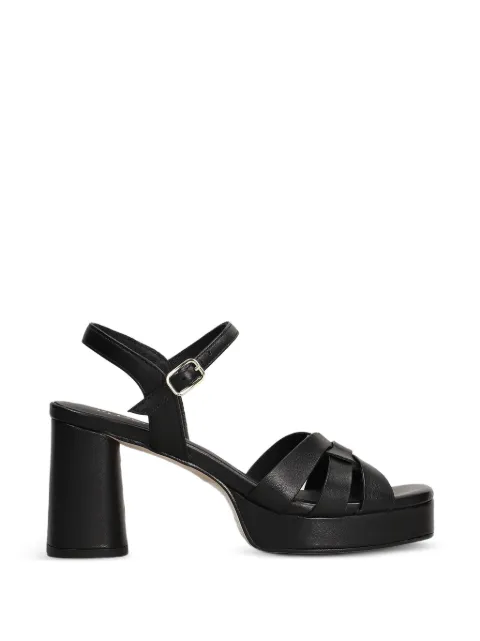 Pedro Miralles interwoven platform sandals Black 18163