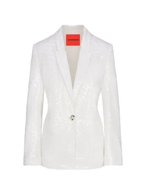 Simon Miller Lennox sequin-embellished blazer White W60323196