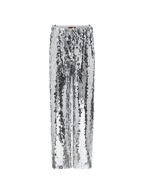 Simon Miller Nella sequin-embellished trousers Silver W52603220