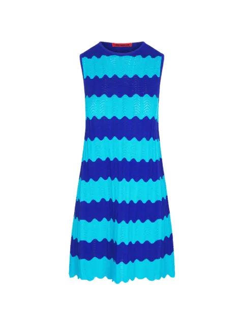 Simon Miller Moji wave-stripe knit dress Blue W72666093