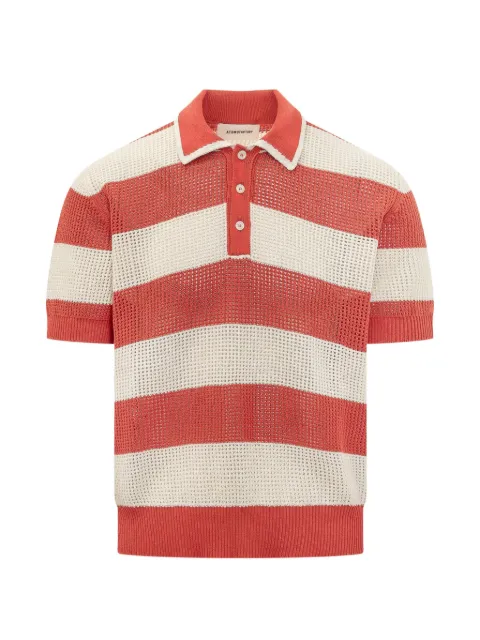 atomo factory striped polo shirt Red PE26AFU10U