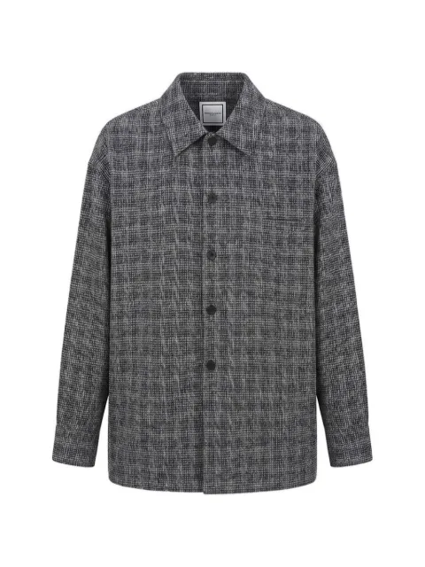 Wooyoungmi checked pattern shirt Black W261SH02