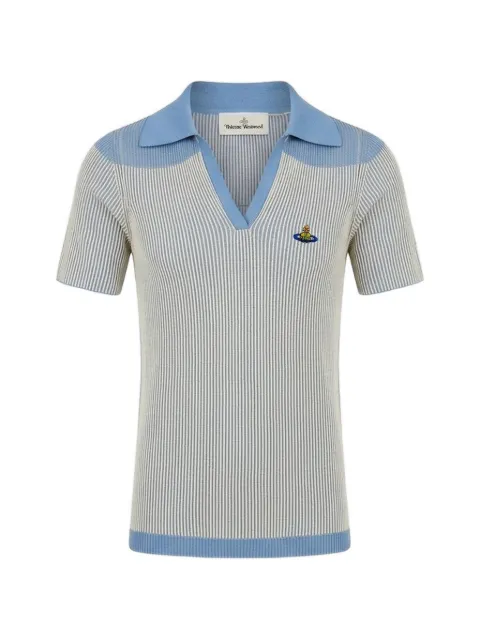 Vivienne Westwood Marina ribbed T-shirt Blue 1803007ZY004Y